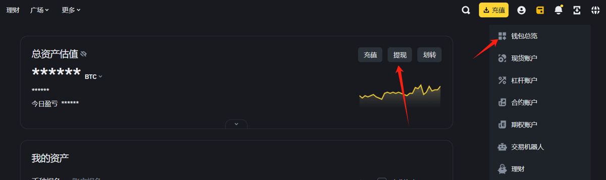 电脑网页版链上提币(详细图文步骤)